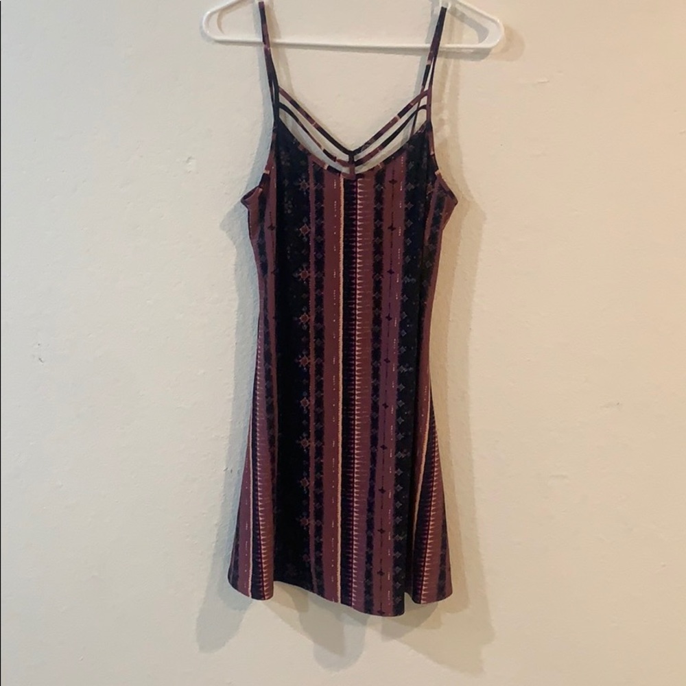 patterned tank top dress